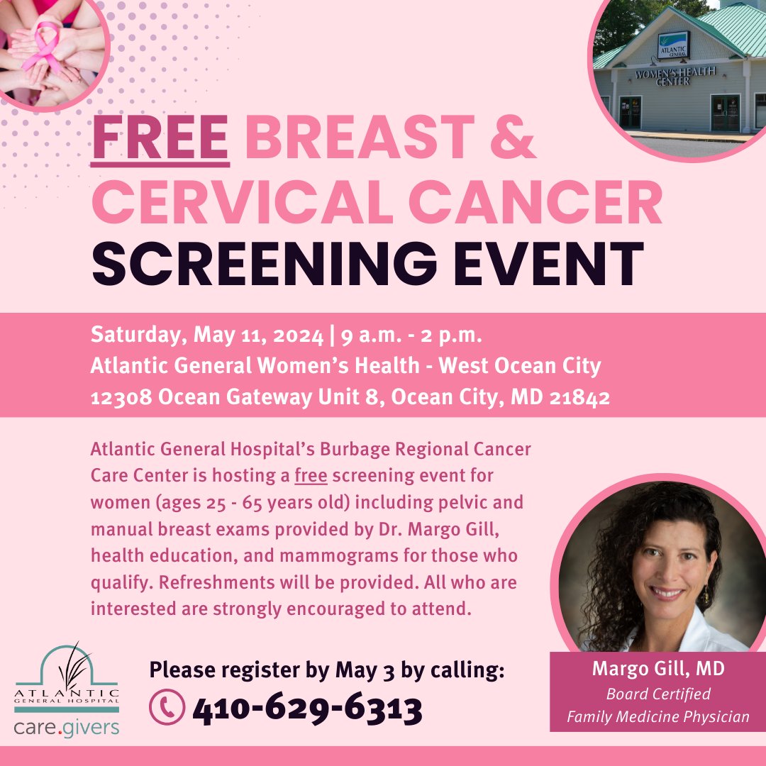 breast and cervical cancer screening event Margo Gill MD
